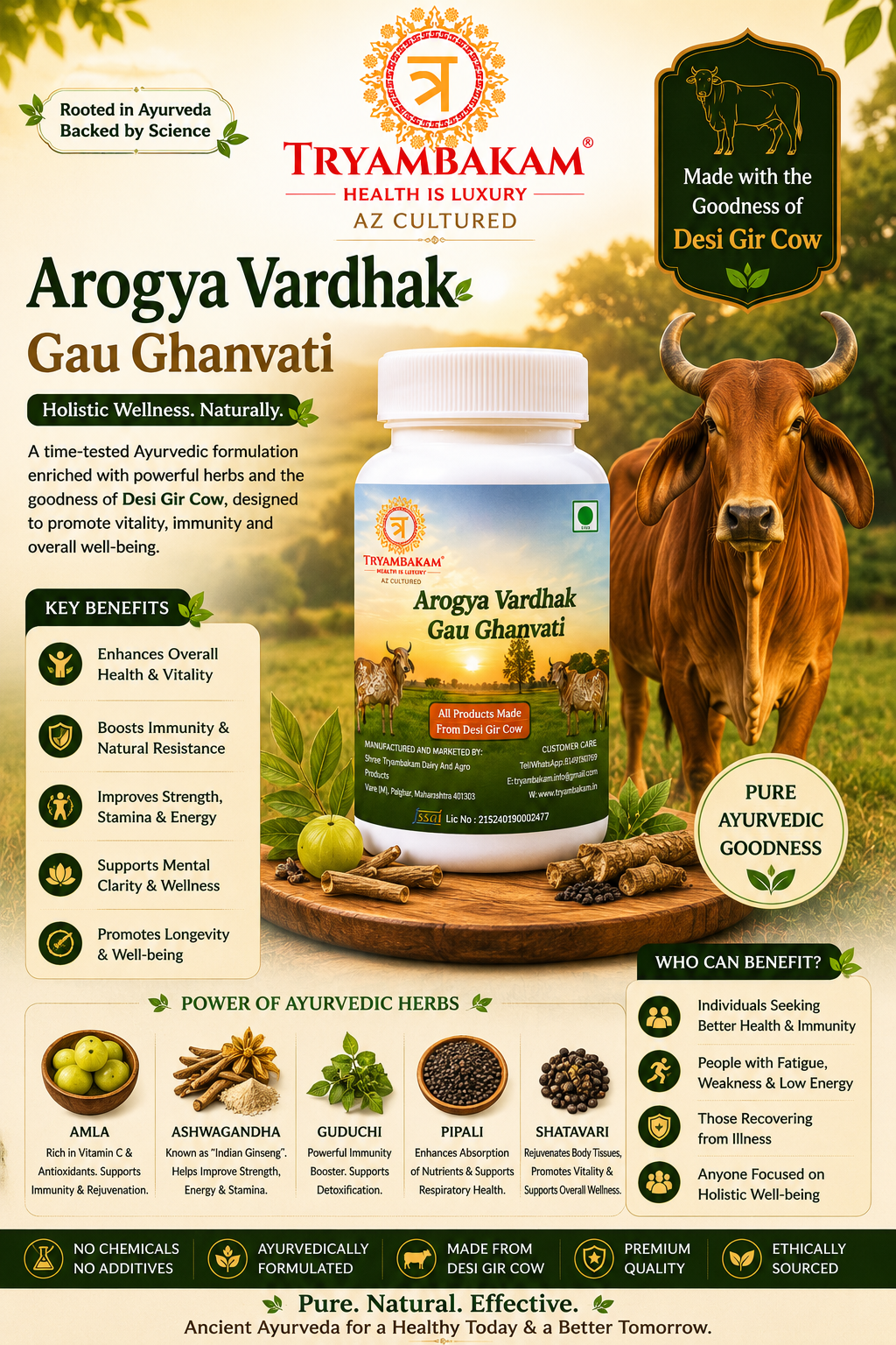 Arogya Vardhak Gau Ghanvati Tryambakam Dairy And Agro Products