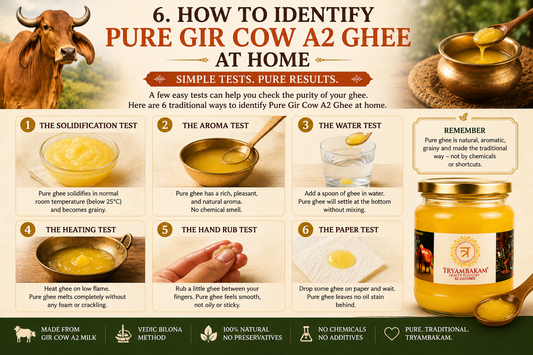 How to Identify Pure Gir Cow A2 Ghee at Home | Tryambakam Tryambakam Dairy And Agro Products
