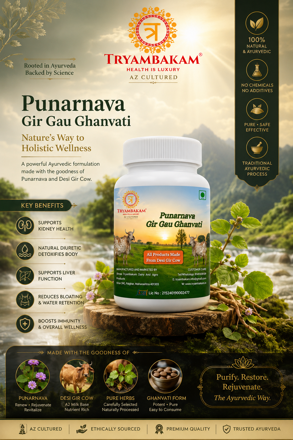 Punarnava Gir Gau Ghanvati
