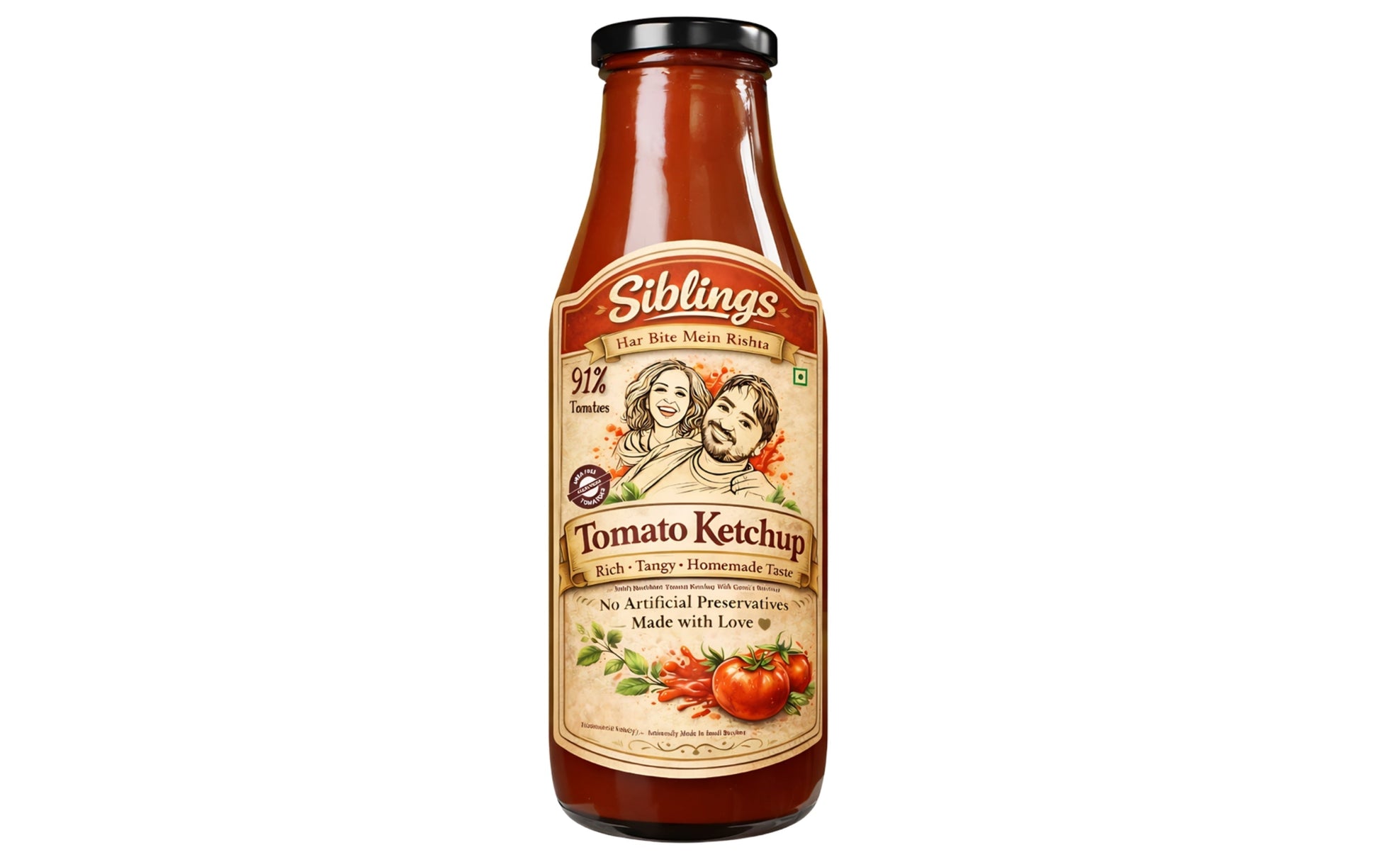 Siblings Natural Tomato Ketchup 1kg Tryambakam Dairy And Agro Products