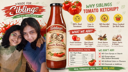 Siblings Natural Tomato Ketchup 1kg Tryambakam Dairy And Agro Products